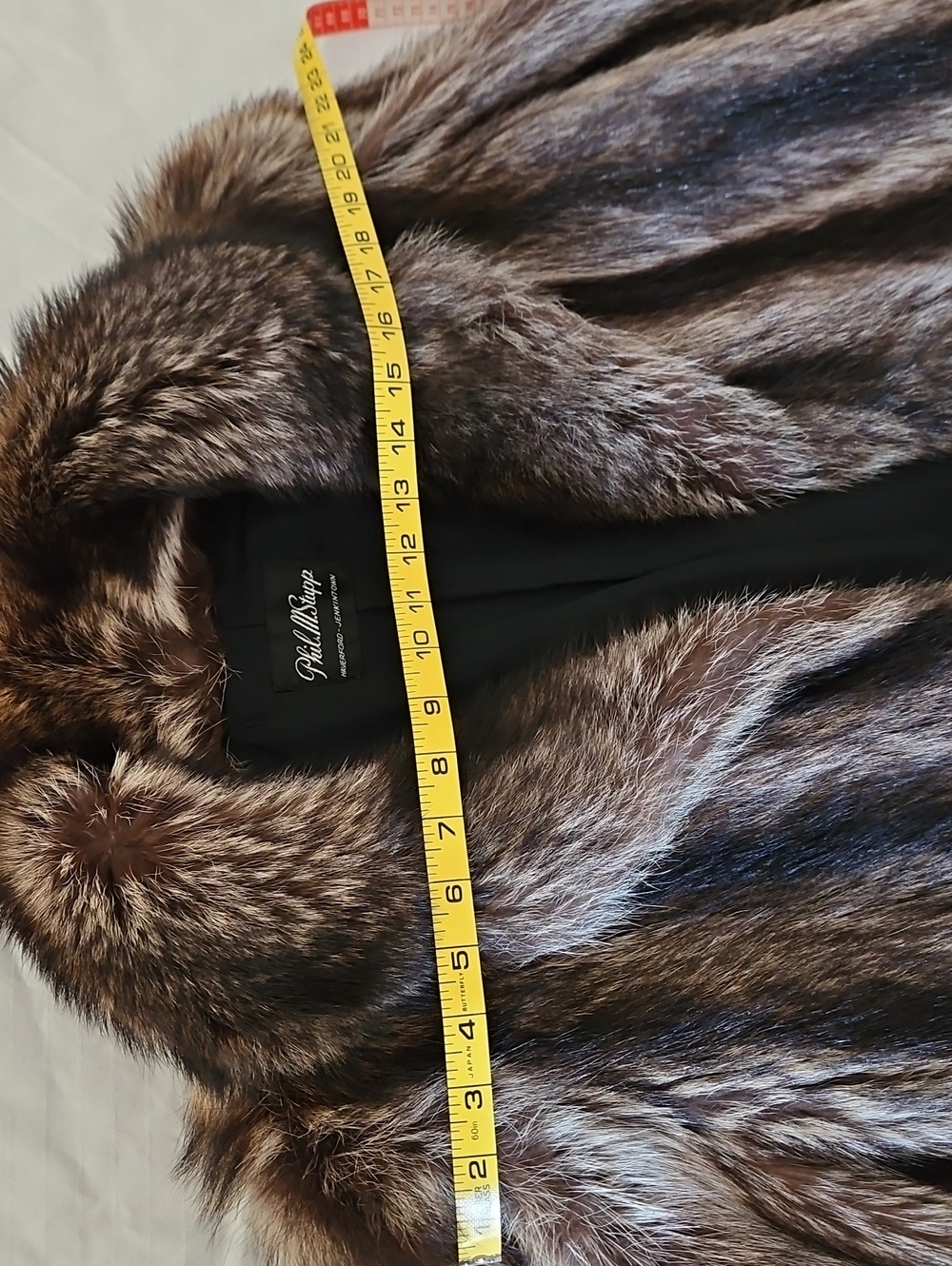 Vintage 1970s Genuine Raccoon Brown & Grey Fur Jacket - Picture 11 of 16
